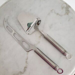 Rosle Stainless Steel Cheese Knife & Slicer / Planer Combination Party Set
